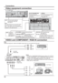 Page 1212
VIDEO and COMPONENT / RGB IN connection
,  Y ,  P B ,    P R OUT 
PR
P B 
Y 
AUDIO 
OUT  R L
VIDEO
OUT
AUDIO
OUT R L
Notes: 
•  Change the “COMPONENT/RGB-IN select” setting in the “SETUP” 
menu to “COMPONENT” (when COMPONENT signal connection) 
or “RGB” (when RGB signal connection). (see page 49)
•  Signals input to COMPONENT/RGB IN terminals correspond to 
SYNC ON G or SYNC ON Y.
RCA-BNC
Adapter plug RCA-BNC
Adapter plug
DVD Player VCR
Computer RGB Camcorder
Connections
Video equipment connection...