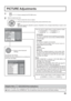 Page 29BLACK EXTENSION 
GAMMA  INPUT LEVEL 
ADVANCED SETTINGS 
NORMAL NORMALIZE 
W/B LOW B W/B HIGH R
W/B LOW R
W/B LOW G W/B HIGH G
W/B HIGH B0
0
2.2
0
0 0
0
0
0
25
0
0
0
5
PICTURE
NORMALNORMALIZESTANDARD
BRIGHTNESS
SHARPNESS PICTURE MENU
COLOR PICTURE
TINT
ADVANCED SETTINGSCOLOR TEMPNORMAL
29
PICTURE Adjustments
1
ADVANCED SETTINGS
Enables  ne picture adjustment at a professional 
level (see next page).Press to enter Advanced 
Settings.
While the “PICTURE” menu is displayed, if either the N button on the...