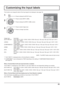 Page 4343
1/2
SIGNALSCREEN SAVEREXTENDED LIFE SETTINGSINPUT LABEL
OFF
STANDBY SAVE
ON
PC POWER MANAGEMENTON
OSD LANGUAGEENGLISH (
US) COMPONENT/RGB-IN SELECT
RGB
POWER SAVE
SET UP
DVI-D POWER MANAGEMENTOFFNO SIGNAL POWER OFFENABLENO ACTIVITY POWER OFFDISABLE
3D SETTINGSPress to display the SETUP menu.
Press to select INPUT LABEL.
Press to display the INPUT LABEL screen.
Press to select image input.
Press to change input label.1
2
3
SLOT INPUT
VIDEO
INPUT LABEL
COMPONENTHDMIDVI
PC
SLOT INPUT
VIDEO
COMPONENT...