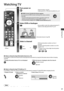 Page 17Watching TV
17
Watching TV
Volume
1Turn power on
• Press for about 1 second• Mains power On / Off switch should be On. (p. 9)
  ■VIERA Connect introduction banner appears
You can access to VIERA Connect and enjoy the various contents. 
 (p. 16)
• To remove this banner, leave for about 5 seconds or press any 
buttons (except the buttons to access VIERA Connect).
• To set this banner display off  [VIERA Connect Banner] (p. 35)
2Select DVB or Analogue
TV• Also possible to select the mode pressing the TV...