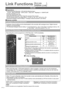 Page 5454
Q-Link
Preparations■
Connect the DVD Recorder / VCR with the following logos:●
“Q-Link”, “NEXTVIEWLINK”, “DATA LOGIC”, “Easy Link”, “Megalogic” or “SMARTLINK”
Q-Link connection 
● p. 52
Use fully wired SCART cable.
●
Set up the DVD Recorder / VCR. Read the manual of the recorder.●
Q-Link terminal setup in the Setup Menu ● “Q-Link” (p. 32), “AV1 / AV2 out” (p. 32)
Download Analogue channel setting 
●  “Analogue channel download” (see below)
Features available■
Analogue channel download
Analogue channel...