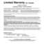 Page 6868
Limited Warranty (for Canada)
Panasonic Canada Inc.
PANASONIC PRODUCT - LIMITED WARRANTY
Panasonic Canada Inc. warrants this product to be free from defects in m\
aterial and workmanship and agrees to 
remedy any such defect for a period as stated below from the date of ori\
ginal purchase.
In-home Service will be carried out only to locations accessible by road\
s and within 50 km of an authorized 
Panasonic service facility.
LIMITATIONS AND EXCLUSIONS
This warranty does not apply to products...