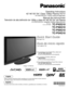 Page 1TM
Quick Start Guide
(See page 8-18)
Guía de inicio rápido
 (vea la página 8-18)
Operating Instructions
42”/46”/50”/54” Class 1080p Plasma HDTV
(41.6/46.0/49.9/54.1 inches measured diagonally)
Manual de instrucciones
Televisión de alta definición de 1080p y clase 42”/46”/50”\
/54” de Plasma
(41,6/46,0/49,9/54,1 pulgadas medidas diagonalmente)
Model No.
Número de modeloTC-P42G10
TC-P46G10
TC-P50G10
TC-P54G10
  For assistance (U.S.A./Puerto Rico), please call:
  1-877-95-VIERA (958-4372)
  or visit us at...