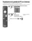 Page 10632
Visualización de la pantalla del PC en el televisor
La pantalla del PC conectado a la unidad se podrá visualizar en el te\
levisor.
También podrá escuchar el sonido del PC con el cable de audio conec\
tado. Para conectar el PC (pág. 55)
Visualización del menú de selección de entrada
Seleccionar entradaTV12345678
Componente 1
Componente 2
HDMI 1
HDMI 2
HDMI 3
Video 1
Video 2
9PCAUX
JUEGO
JUEGO
JUEGO
Seleccione “PC”.
PC
Visualiza la 
pantalla del PC.
 Señales correspondientes (pág. 60)
■ Para volver al...