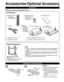 Page 88
Accessories/Optional Accessory
Accessories
Check you have all the items shown.
Remote Control
Transmitter
 N2QAYB000322
Batteries for the
Remote Control
Transmitter (2)
 AA Battery
AC cordPedestal TBLX0091 
(TC-P42G10)
 TBLX0092 (TC-P46G10, 
TC-P50G10)
Product Registration Card (U.S.A.)
Customer Care Plan Card (U.S.A.)
Operating Instructions
Quick Setup Guide 
Installing the remote’s batteries
Pull open
Hook
Note the correct 
polarity (+ or -). Close
Caution
 Incorrect installation may cause battery...