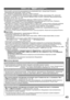 Page 49Функции подсоединения   ●
(Q-Link / VIERA Link)
Дополнительные функции
49
VIERA Link “ Control™”
∗
∗ Используйте дополнительные возможности взаимодействия с продуктами Panasonic, 
оборудованными функцией “HDAVI Control”.
Этот телевизор поддерживает функцию “HDAVI Control 5”.
Соединение с оборудованием (записывающее устройство DIGA, видеокамера HD, домашний 
кинотеатр, усилитель и т.д.) при помощи кабелей HDMI и SCART позволяет Вам автоматически 
связывать их (стр. 46 и стр. 47).
Эти функции доступны для...