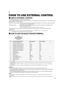 Page 2121
HOW TO USE EXTERNAL CONTROL
7ABOUT EXTERNAL CONTROL
The Multi-Format Monitor has two external control terminals.
One is the MAKE/TRIGGER terminal, which allows the monitor to be controlled by the MAKE (make contact) or TRG. (trigger contact)
method selected in the function setting.
MAKE (make contact system) : Controls functions either by short-circuiting (short with GND of 15th terminal) or stable disconnection
(terminal open) of the controlled terminal.
TRG. (trigger system) : Controls the function...