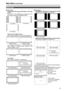 Page 1919
■16:9 marker
(Displayed for HD input and SD input in 16:9 ratio
mode.) 
This marker is only displayed as a vertical bar. The
 section becomes the “MARKER BACK”. 
VISTA marker, CNSCO marker
This marker is displayed as a horizontal dotted line. 
The marker is displayed as a vertical dotted line
when “UNDER” is selected under “SCAN” in the
“VIDEO CONFIG” menu. 
Area marker
This marker is displayed as a dotted line. ■4:3 marker
(Displayed for SD input in 4:3 aspect ratio mode)
 This marker is displayed as...