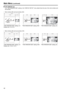 Page 4242
Main Menu (continued)
■TWO WINDOW size
The “TWO WINDOW SIZE” setting in the “DISPLAY SETUP” menu determines the size of the main window and
sub-window.
 Main window (SD) and sub-window (SD)
 Main window (HD) and sub-window (HD)
1920
12806401280640960960
“TWO WINDOW SIZE” setting: L/S
Display size: 4:3 or 5:4 “TWO WINDOW SIZE” setting: M/M “TWO WINDOW SIZE” setting: S/L
1920
12806401280640960960
“TWO WINDOW SIZE” setting: L/S
Display size: 16:9 or 16:10 “TWO WINDOW SIZE” setting: M/M “TWO WINDOW SIZE”...