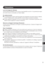 Page 21F
21 Lors du lavage du véhicule
Ne pas exposer le Moniteur LCD à l’eau ou à une humidité excessive. Ceci pourrait provoquer
des courts-circuits, un incendie ou d’autres dégâts.
En stationnement
Un stationnement en plein soleil peut générer des températures très élevées dans le véhicule.
Laisser l’intérieur de la voiture refroidir avant de mettre en marche le moniteur.
Ne pas regarder le Moniteur LCD avec le moteur arrêté. Il consomme la puissance de la
batterie et peut empêcher le moteur de démarrer....