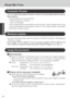 Page 1010
Getting Started
Read Me First
Environment
Place the computer on a flat stable surface. Do not place the computer upright or
allow it to tip over.  When the computer receives extremely strong shock after
falling, the hard disk or floppy disk drive, etc., may become inoperable.
In use: Temperature: 5 °C to 35 °C  {41 °F to 95 °F}
Humidity:30% to 80% RH  (No condensation)
Not in use: Temperature: -20 °C to 60 °C  {-4 °F to 140 °F}
Humidity:30% to 90% RH  (No condensation)
Usage Environment
Such areas may...