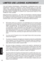 Page 4040
Appendix
LIMITED USE LICENSE AGREEMENT
A. MEI hereby grants you a personal, non-transferable and non-exclusive right
and license to use the Programs in accordance with the terms and conditions
stated in this Agreement. You acknowledge that you are receiving only a LIM-
ITED LICENSE TO USE  the Programs and related documentation and that
you shall obtain no title, ownership nor any other rights in or to the Programs
and related documentation nor in or to the algorithms, concepts, designs and
ideas...