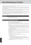 Page 4242
Appendix
Hard Disk Backup Function
The hard disk backup function creates a backup area (storage area) on the hard disk. This area is to back up (store) hard disk
contents or restore backed up contents to their original locations.
By backing up the data on your hard disk to a backup area, you can protect your data from loss or damage resulting from operational
errors or other factors.  Also, you can back up or restore hard disk contents using this computer alone, without having to use other
media or...