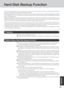 Page 3939
AppendixAppendix
Hard Disk Backup Function
The hard disk backup function creates a backup area (storage area) on the hard disk. This area is to back up (store) hard disk
contents or restore backed up contents to their original locations.
By backing up the data on your hard disk to a backup area, you can protect your data from loss or damage resulting from operational
errors or other factors.  Also, you can back up or restore hard disk contents using this computer alone, without having to use other...