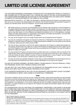 Page 3737
AppendixAppendix
YOU MAY NOT REVERSE ASSEMBLE, REVERSE COMPILE, OR MECHANICALLY OR ELECTRONICALLY TRACE
THE PROGRAMS, OR ANY COPY THEREOF, IN WHOLE OR IN PART.
YOU MAY NOT USE, COPY, MODIFY, ALTER, OR TRANSFER THE PROGRAMS OR ANY COPY THEREOF, IN
WHOLE OR IN PART, EXCEPT AS EXPRESSLY PROVIDED IN THE LICENSE.
IF YOU TRANSFER POSSESSION OF ANY COPY OF ANY PROGRAM TO  ANOTHER PARTY, EXCEPT AS PERMIT-
TED IN PARAGRAPH E ABOVE, YOUR LICENSE IS AUTOMATICALLY TERMINATED.
This license is effective only for so...