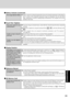 Page 3333
Troubleshooting
The display is not rotated
automatically by switching
from Laptop mode to Tab-
let mode, or vice versa
The display fails to rotate
even when the rotation but-
ton 
 is pressed
When the screensaver starts
while the display is rotated,
nothing is displayed on the
screen
 Display Rotation
Confirm that the default angle of each mode is correctly set. (  “Display Rotation”)
Do not switch from Laptop mode to Tablet mode, or vice versa, while Windows is in the
process of switching users with...