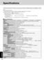 Page 4444
Appendix
Specifications
CF-18KDHZXVM CF-18KDHZBVM CF-18NDHZXVM CF-18NDHZBVM
Intel® Pentium® M Processor 753 (1.2 GHz, 2 MB*1 L2 cache, 400 MHz FSB)
512 MB*1 (1536 MB*1 Max.)
UMA (128 MB*1 Max.)*2
10.4 type (TFT)
65,536/16,777,216 colors (800 x 600 dots/1024 x 768 dots)
65,536/16,777,216 colors (800 x 600 dots/1024 x 768 dots/1280 x 768 dots/1280 x
1024 dots)*4
60 GB*5
Windows keyboard (82 keys)
Touch Pad
Digitizer (Anti-Reflection)
Two Type I or Type II, or one Type III
3.3 V: 400 mA, 5 V: 400 mA...