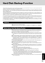 Page 3939
Appendix
Hard Disk Backup Function
The hard disk backup function creates a backup area (storage area) on the hard disk. This area is to back up (store) hard disk
contents or restore backed up contents to their original locations.
By backing up the data on your hard disk to a backup area, you can protect your data from loss or damage resulting from operational
errors or other factors.  Also, you can back up or restore hard disk contents using this computer alone, without having to use other
media or...