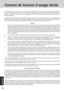 Page 3434
Appendix
Contrat de licence d’usage limité
Le(s) logiciel(s) (les “Logiciels”) fournis avec ce produit Panasonic® (le “Produit”) sont exclusivement concédés en
licence à l’utilisateur ultime (“vous”), et ils ne peuvent être utilisés que conformément aux clauses contractuelles ci-
dessous. En utilisant les logiciels, vous vous engagez de manière définitive à respecter les termes, clauses et condi-
tions des présentes.
Matsushita Electr ic Industrial Co., Ltd. (“MEI”) a mis au point ou obtenu les...