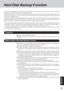 Page 3535
Appendix
Hard Disk Backup Function
The hard disk backup function creates a backup area (storage area) on the hard disk. This area is to back up (store) hard disk
contents or restore backed up contents to their original locations.
By backing up the data on your hard disk to a backup area, you can protect your data from loss or damage resulting from opera-
tional errors or other factors.  Also, you can back up or restore hard disk contents using this computer alone, without having to use
other media or...