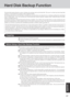 Page 3737
Appendix
Hard Disk Backup Function
The hard disk backup function creates a backup area (storage area) on the hard disk. This area is to back up (store) hard disk
contents or restore backed up contents to their original locations.
By backing up the data on your hard disk to a backup area, you can protect your data from loss or damage resulting from operational
errors or other factors.  Also, you can back up or restore hard disk contents using this computer alone, without having to use other
media or...