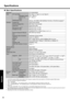 Page 32Specifications
32
Appendix
„Main Specifications
*1A PC2700-compliant RAM module added to this computer, operates at the same speed as a PC2100-compliant RAM module.*2Use only a monaural condenser microphone.*31KB = 1,024 bytes*41MB = 1,024,000 bytes.  Your operating system or some application software will report as fewer MB.*51GB = 1,000,000,000 bytes.  Your operating system or some application software will report as fewer GB.*6Read only.*7In the case of DVD-RAM, only non-cartridge discs or removable...