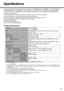 Page 3535
Appendix
Specifications
This page provides the specifications for the basic model CF-51CCCDBBM/CF-51CCMDBBM.  The model number will 
change depending on the configuration of the unit, such as, CPU speed, memory size, HDD size, Operating System, 
LCD type, and whether a DVD-ROM drive, a DVD-ROM & CD-R/RW drive or a DVD MULTI drive is included or not.
To check the model number:
Check the bottom of the computer or the box the computer came in at the time of purchase.
To check CPU speed, memory size and...