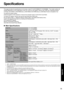 Page 3535
Appendix
Specifications
This page provides the specifications for the basic model CF-51ECCDBBM/CF-51ECMDBBM.  The model number will 
change depending on the configuration of the unit, such as, CPU speed, memory size, HDD size, Operating System, 
LCD type, and whether a DVD-ROM drive, a DVD-ROM & CD-R/RW drive or a DVD MULTI drive is included or not.
To check the model number:
Check the bottom of the computer or the box the computer came in at the time of purchase.
To check CPU speed, memory size and...