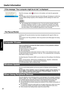 Page 20Useful Information
20
Operation
If the message “Your computer might be at risk” is displayed
Read the message, select   (red icon) on the taskbar, and make the appropriate 
settings.
This message, which the Windows Security Center (Îpage 19) displays to confirm the 
security-related settings regularly, will be displayed until the settings are made more 
properly.
NOTE
zThis message does not indicate an error. You can use the computer while the 
message is displayed. However, in order to operate the...