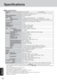 Page 3030
Appendix
Model No.
CPU
Memory (Expandable to)
Video Memory
LCD Type
Displayed Colors*1
External Display
Hard Disk Drive
Keyboard
Floppy Disk Drive
DVD-ROM Drive
Slots PC Card Slots
Allowable current
(total for two slots)
RAM Module Slot*4
Interface Parallel Por t
External Display Por t
Serial Port
Microphone Jack*5
Headphone Jack
Infrared Communication  Port
External Keyboard/Mouse Port
Expansion Bus Connector
USB Port
Modem
LAN
Pointing Device
Speaker
Sound
Battery Pack
Operating Time*6
Charging...