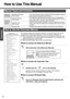 Page 1212
Preparations Getting Started
How to Use This Manual
The manual is saved in the computers hard disk.  To view the manual, start up the 
computer after completing the settings for First-time Operation (Îpage 17).
zWhen the manuals in PDF format (see above) are accessed for the first time, the 
License Agreement of the Adobe Reader may be displayed. If it is displayed, after 
reading the agreement, click [Accept].
zRefer to Acrobat Reader Help to use the Acrobat Reader.
‹How to access the Reference...