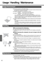 Page 3838
Operation
Useful Information
Usage / Handling / Maintenance
zPlace the computer on a flat stable surface.
Do not place the computer to tip over. When the computer receives extremely strong 
shock after disk may become inoperable.
zOperation: Temperature: 5°C to 35°C {41°F to 95°F}
Humidity: 30% to 80% RH (No condensation)
zStorage: Temperature: -20°C to 60°C {-4°F to 140°F}
Humidity: 30% to 90% RH (No condensation)
 Even within the temperature and humidity ranges noted above, using the com-
puter for...