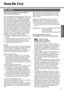 Page 3
3
Preparations
Read Me First
For U.S.A.
Federal Communications Commission Radio Fre-
quency Interference Statement
Note: This equipment has been tested and found to com-
ply with the limits for a Class B digital device, pursuant to 
Part 15 of the FCC Rules.  These limits are designed to 
provide reasonable protection against harmful interfer-
ence in a residential installation.  This equipment gener-
ates, uses and can radiate ra dio frequency energy and, if 
not installed and used in accordance with...