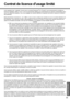 Page 5555
Important Information
Contrat de licence dusage limité
Le(s) logiciel(s) (les “Logiciels”) fournis avec ce produit Panasonic® (le “Produit”) sont exclusivement concédés en 
licence à lutilisateur ultime (“vous”), et ils ne peuvent être utilisés que conformément aux clauses contractuelles cides-
sous. En utilisant les logiciels, vous vous engagez de manière définitive à respecter les termes, clauses et conditions 
des présentes.
Matsushita Electric Industrial Co., Ltd. (“MEI”) a mis au point ou obtenu...