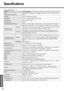 Page 6262
Important Information
Specifications
zMain Specifications
Model No.CF-Y4HWPZZBM
CPU/
Secondary Cache MemoryIntel® Pentium® M Processor Low Voltage 778 (1.60 GHz, 2 MB*1 L2 cache, 400 MHz 
FSB)
Chip SetIntel® 915 GMS Express chip set
Main Memory
512 MB*1, DDR2 SDRAM (1024 MB*1 Max.)
Video Memory
UMA  (128 MB*1 Max.)*2
Hard Disk Drive
60 GB*3
DVD-ROM & CD-R/RW Drive USB 2.0 connection interface, Buffer underrun error prevention function: Supported
Continuous Data 
Transfer Speed*4*5
PlaybackzDVD-RAM
*6:...