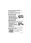 Page 2929 (FRE) VQT4Q07
Choix des piles (vendues séparément)
Vous pouvez utiliser les types de piles suivants :
≥Piles alcalines sèches, LR6/AA (x 4)
≥ Piles rechargeables HR6/AA au nickel-métal-hydrure (Ni-MH) (x 4)
L’utilisation de piles fabriquées par Panasonic est recommandée.
Mise en place des piles
≥ Utilisez des piles alcalines ou des piles 
rechargeables au nickel-métal-hydrure.
1 Faites glisser le couvercle du 
logement des piles pour l’ouvrir.
2 Mettez les piles en place en prenant  soin de respecter...