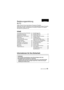 Page 4343 (GER) VQT4Q07
Bedienungsanleitung
BLITZ
Vielen Dank für Ihren Kauf dieses Panasonic-Produkts.
Bitte lesen Sie diese Anleitung vor der Inbetriebnahme dieses Produkts 
aufmerksam durch, und bewahren Sie dieses Handbuch für spätere 
Bezugnahme griffbereit auf.
Inhalt
Informationen für Ihre Sicherheit
Informationen für Ihre Sicherheit ... 43
Vorsichtsmaßnahmen ................... 46
Mitgeliefertes Zubehör .................. 46
Bezeichnungen der Bauteile ......... 47
Bedienfeld...