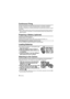 Page 8VQT5F448
Continuous Firing
The flash may become hot when fired many times in succession, resulting in 
damage or malfunction. The flash should be fired no more than 30 times in 
succession at intervals of 2 seconds, after which it should be left unused for at least 
10 minutes.
≥When a filter is being used, we do not recommend firing with full flash intensity or 
firing many times in succession. The heat caused by these firing methods may 
deform the filter.
Preparing a Battery (optional)
Choose from the...