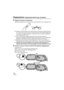 Page 104104VQT3M30
Preparazione -Preparazione dell’O-ring- (continua)
4Applicare il grasso (in dotazione).
     Applicare del grasso per O-ring per pulire la superficie dell’O-ring e reintegrare l’olio.
≥Applicare uniformemente una quantità di grasso (in dotazione) delle dimensioni 
di un chicco di riso sull’O-ring con la punta di un dito. (Non utilizzare della carta 
o un panno per applicare il grasso. Le fibre della carta o del panno potrebbero 
restare attaccate all’O-ring.)
≥Se vi è troppo grasso sulla...