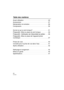 Page 2424VQT3M30
Table des matières
Avant utilisation . . . . . . . . . . . . . . . . . . . . . . . . . . . . . . 25
Accessoires. . . . . . . . . . . . . . . . . . . . . . . . . . . . . . . . . 27
Manipulation et entretien. . . . . . . . . . . . . . . . . . . . . . . 28
Composants  . . . . . . . . . . . . . . . . . . . . . . . . . . . . . . . . 30
Qu’est-ce qu’un joint torique? . . . . . . . . . . . . . . . . . . . 31
Préparatifs -Mise en place du joint torique-  . . . . . . . . 32
Préparatifs 
-Vérification de...