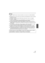 Page 8787VQT3M30
∫Notas
≥
Tenga cuidado de que la visera de sombra no se ensucie con huellas dactilares, 
etc.
≥Compruebe una o más veces que el anillo tórico esté aplicado de manera uniforme 
dentro de su ranura.
≥Evite abrir o cerrar el estuche donde haya mucha arena o polvo o en lugares 
húmedos o mojados.
≥Si ocurre un cambio repentino de humedad debido al aire húmedo que entra en el 
estuche, podría producirse condensación dentro del mismo estuche.
≥Para evitar condensación, ajuste la cámara digital en un...