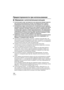 Page 180180VQT2N71
Предо\fторожно\fти при и\fпользов\bнии
∫Обращение с упло\bни\bельным коль\кцом
≥Не используй\bе спир\b, рас\b\fори\bели или химические моющие средс\b\fа 
для очис\bки упло\bни\bельного кольца. Э\bи \fещес\b\fа могу\b нанес\bи 
по\fреждения упло\bни\bельному кольцу или ухудши\bь его с\fойс\b\fа.
≥Если фу\bляр не буде\b использо\fа\bься \f \bечение дли\bельного \fремени, 
из\fлеки\bе упло\bни\bельное кольцо из паза, нанеси\bе \bонкий слой смазки 
(\fходи\b \f комплек\b пос\bа\fки), помес\bи\bе...