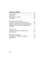 Page 2424VQT2N71
Table des matières
Avant utilisation . . . . . . . . . . . . . . . . . . . . . . . . . . . . . . 25
Accessoires. . . . . . . . . . . . . . . . . . . . . . . . . . . . . . . . . 27
Manipulation et entretien. . . . . . . . . . . . . . . . . . . . . . . 28
Composants  . . . . . . . . . . . . . . . . . . . . . . . . . . . . . . . . 30
Qu’est-ce qu’un joint torique? . . . . . . . . . . . . . . . . . . . 31
Préparatifs -Mise en place du joint torique-  . . . . . . . . 32
Préparatifs 
-Vérification de...