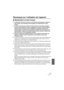 Page 4545VQT2N71
Remarques sur l’utilisation de l’appareil
∫Manipulation du joint torique
≥N’utilisez pas d’alcool, de solvant ou de nettoyant chimique pour nettoyer le 
joint torique. Ceci accélérera les dommages ou la détérioration du joint 
torique.
≥Si vous ne prévoyez pas utiliser le boîtier pendant une période prolongée, 
retirez le joint torique de la rainure, appliquez une mince couche de graisse 
(fournie), placez-le dans le sac de rangement en polyester exclusif, puis 
placez-le dans un endroit frais...