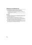 Page 6868VQT2N71
Reinigung und Aufbewahrung
1
Die Außenseite des Gehäuses mit Wasser abwaschen.
≥Die Außenseite des Gehäuses mit Wasser sauberwaschen. (P66)
≥Vergewissern Sie sich, dass das Gehäuse geschlossen ist und waschen Sie 
dann die Außenseite nur mit Wasser.
≥Jeglichen Schmutz im Inneren des Gehäus es mit einem nassen, weichen Tuch 
abreiben.
∫Hinweise
≥Das Gehäuse nicht mit unter hohem Druck stehenden Wasser abwaschen, da dies 
zum Eindringen von Wasser führen kann. Die Digitalkamera entfernen, bevor...