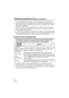 Page 9292VQT2N71
Precauciones para el uso (continuación)
≥Una vez reemplazado el anillo tórico, si no se utiliza durante un largo período, 
después de ajustar la cámara digital, o bien cuando sustituya la batería o algo por el 
estilo, en el caso de que vaya a abrir el estuche marino, verifique que dicho anillo no 
esté dañado ni agrietado.
Después de verificar, cierre el estuche marino, lo sumerja en agua (un cubo de 
agua o una bañera) durante alrededor de 3 minutos o más, luego compruebe qua 
no haya...