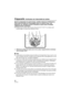 Page 3636VQT4C30
Préparatifs -Vérification de l’étanchéité du boîtier-
Après la préparation du joint torique, vérifiez l’absence d’infiltrations 
d’eau dans le boîtier en l’immergeant dans un bassin d’eau, une 
baignoire, etc. pendant environ 3 minutes ou plus avant d’installer 
l’appareil photo numérique.
≥N’utilisez pas le boîtier dans une eau de plus de 40 °C/104 °F. La chaleur peut 
l’endommager et causer des infiltrations d’eau.
‘Effectuez le même test après avoir mis en place l’appareil photo numérique...