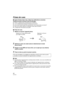 Page 4040VQT4C30
Prises de vues
∫Avant d’entrer dans l’eau, faites les vérifications suivantes
Vérifiez les point suivants avant de plonger.
≥Reste-t-il suffisamment d’énergie dans la batterie?≥Y a-t-il suffisamment d’espace mémoire sur la carte?≥Est-ce que le joint torique est correctement mis en place dans sa rainure?
≥Avez-vous vérifié l’absence d’infiltration d’eau dans le boîtier?≥Le loquet est-il fermement verrouillé?
∫Prises de vues
1Mettez en marche l’appareil photo.
2Affichez le menu du mode scène et...