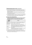 Page 9292VQT4C30
Precauciones para el uso (continuación)
≥Una vez reemplazado el anillo tórico, si no se utiliza durante un largo período, 
después de ajustar la cámara digital, o bien cuando sustituya la batería o algo por el 
estilo, en el caso de que vaya a abrir el estuche marino, verifique que dicho anillo no 
esté dañado ni agrietado.
Después de verificar, cierre el estuche marino, lo sumerja en agua (un cubo de 
agua o una bañera) durante alrededor de 3 minutos o más, luego compruebe qua 
no haya...