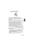 Page 147(RUS) VQT4V81147
•Убедитесь, что защелка  плотно закрыта .
Не вставляйте  в защелку  ремень и т.д .
5После  установки  цифровой  камеры  еще  раз 
проверьте , что  в  футляр  не  попадает  вода . (P144)
Примечания•Постарайтесь  не загрязнить  бленду отпечатками  пальцев и т. д .•Еще  раз проверьте,  что уплотнительное  кольцо  равномерно  распределено  по  
пазу .
•Избегайте  открытия и закрытия  футляра в местах  с большим  количеством  
песка или  пыли, а также  в условиях большого  содержания влаги....